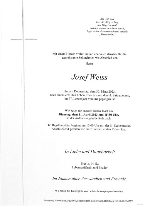 Weiss Josef