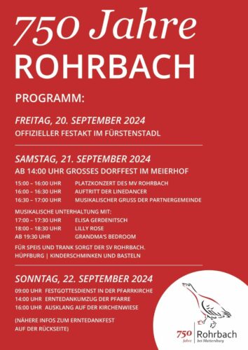 750 Jahre Rohrbach